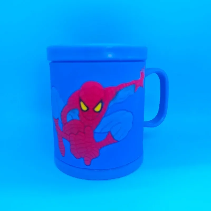 New Miniature Premium Disney Marvel Spiderman Cute Cartoon Student Water Cup Creative Personalized Anti-fall Washing Cup Gift