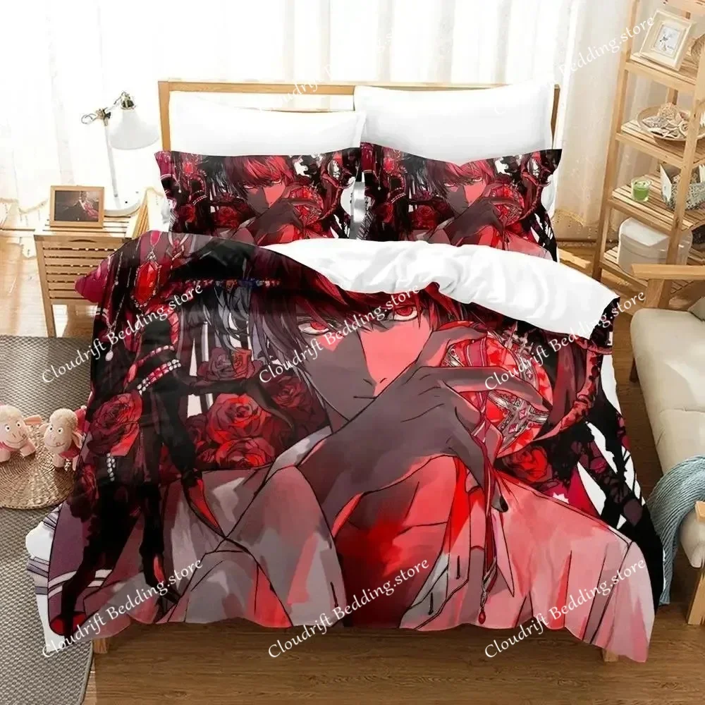 

Новый комплект постельного белья «Тетрадь смерти»: односпальный, двуспальный, королевский размер, для взрослых и детей, 3D аниме-наборы для спальни, пододеяльники и простыни