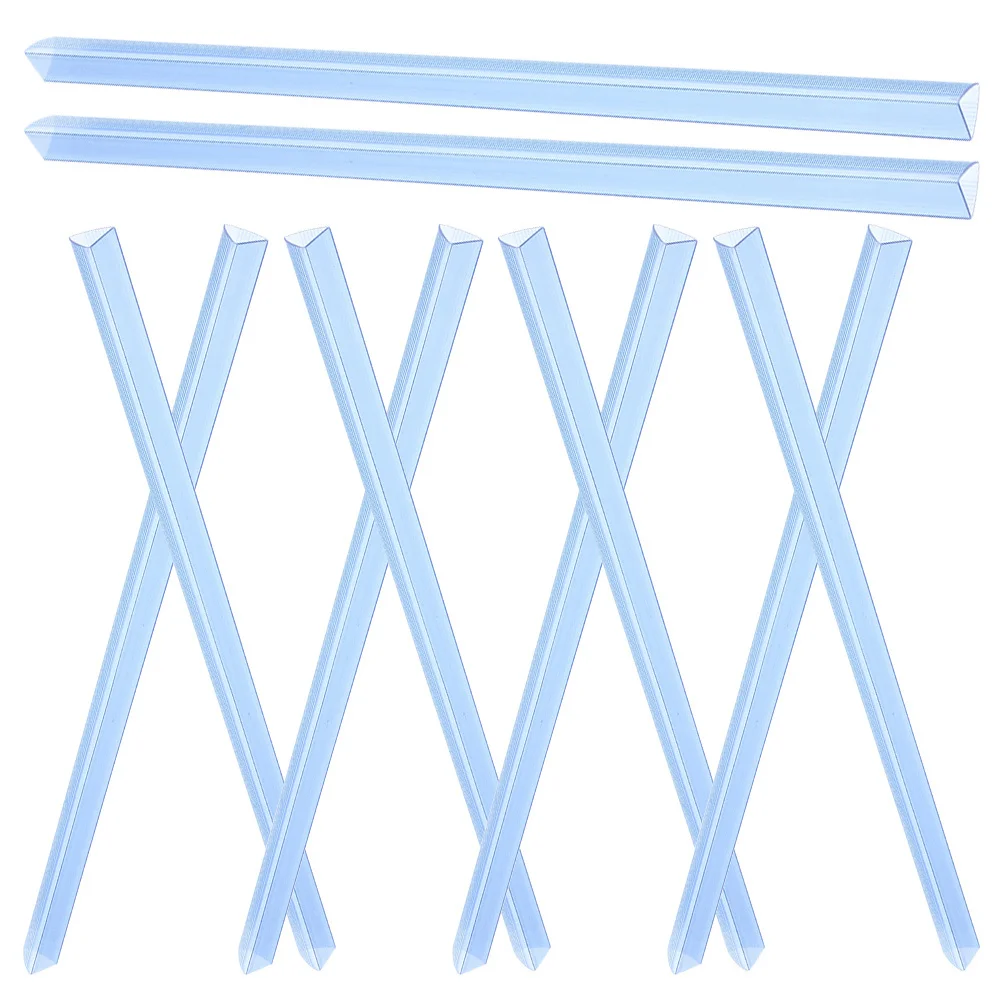 10Pcs Transparent Pull Rod Clip Slide Binder Plastic Binding Bars Sturdy Bookbinding Spine Bars Report Covers Slide Grip