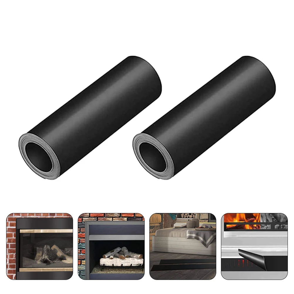 2 Pcs Magnetic Fireplace Screens Indoor Draft Cover Professional Block Log Rubber Vent Baby Outdoor Rugs