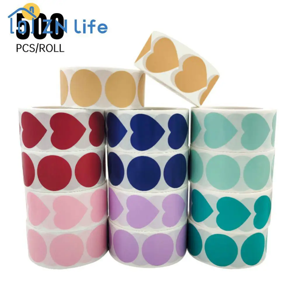 Sticker Portable Easy To Use /roll Approximately. 25 Millimeters Gummed Paper Stickers Multiple Colors Not Easily Detached