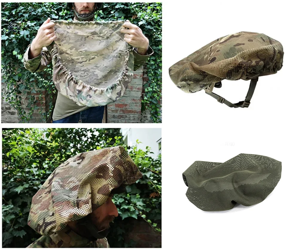 Adjustable  Tactical Helmet Cover for Agility Mitznefet Helmet Hunting Cs Helmet Concealment Cat