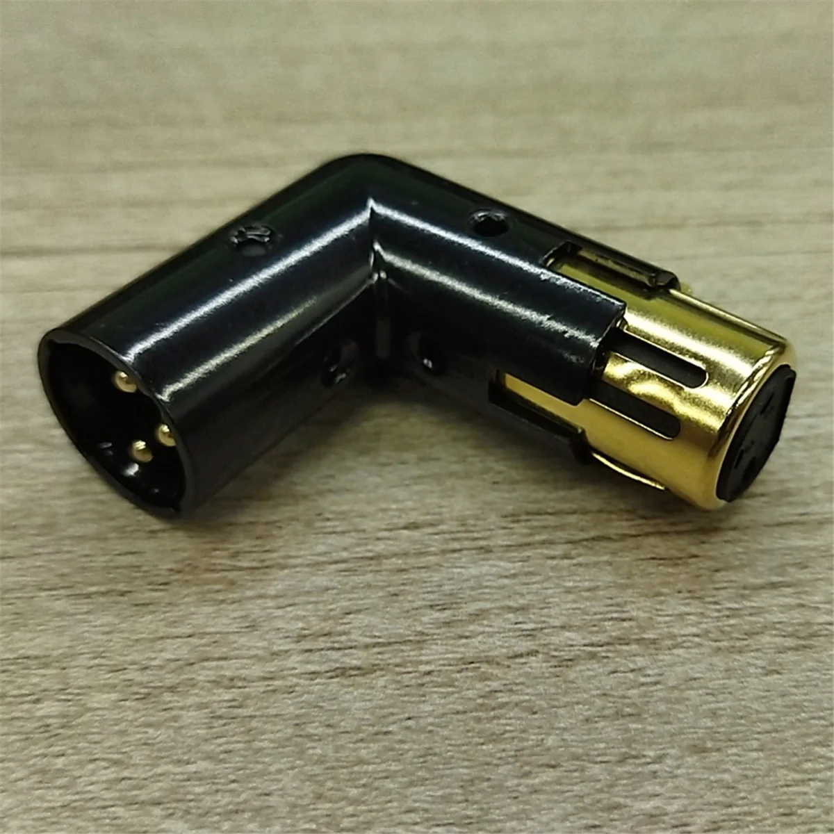 RISEN 1 قطعة 3Pin XLR زاوية محول قابل للتعديل ذكر إلى أنثى الزاوية اليمنى XLR محول XLR 90 درجة محول