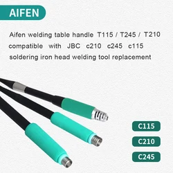 AIFEN-mango de estación de soldadura T210/T115/T245/T12, Compatible con JBC C210 C245 C115, herramientas de soldadura, repuesto