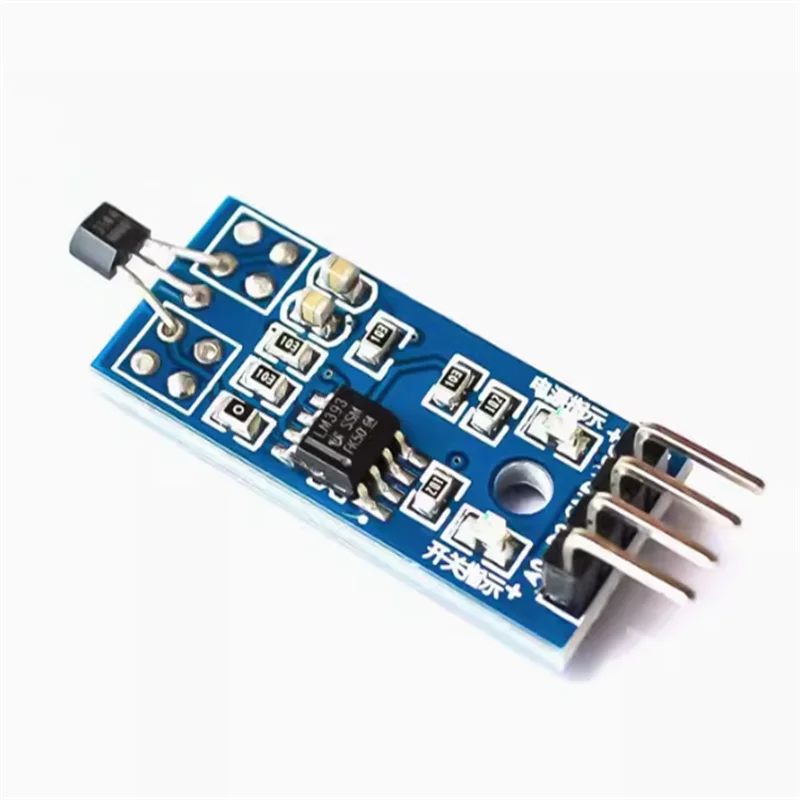 LM393 3144 Hall sensor sensor module speed counting Working voltage: DC 5V Sensitivity adjustable (fine adjustment)
