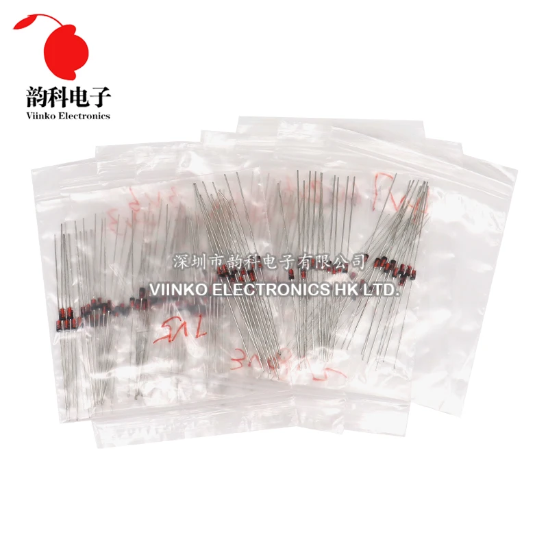 140pcs 1/2W Zener Diode Assorted Kit 0.5W 14Values Each 10pcs 2.4V-8.2V DIY Sample Set New