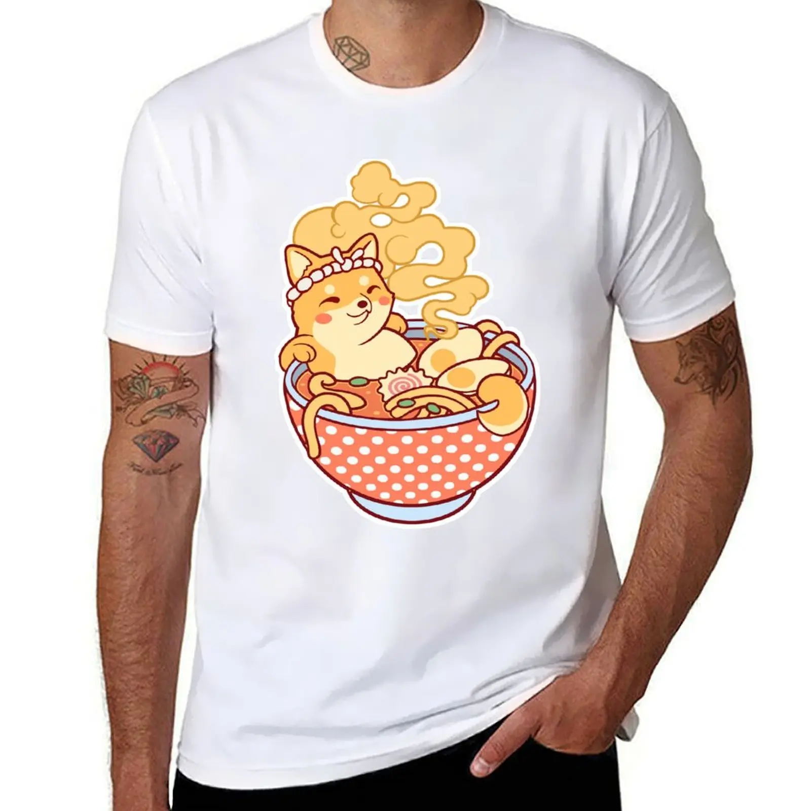 

Ramen Shiba Bath T-Shirt g man t shirts for men t shirts for man slim fit T-Shirt