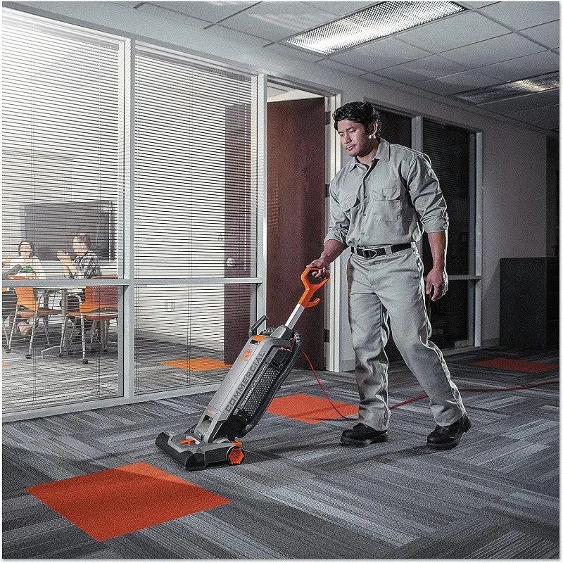 Hoover Commercial HushTone Upright Vacuum Cleaner, 15 inches with Intellibelt, for Carpet and Hard Floors, CH54115