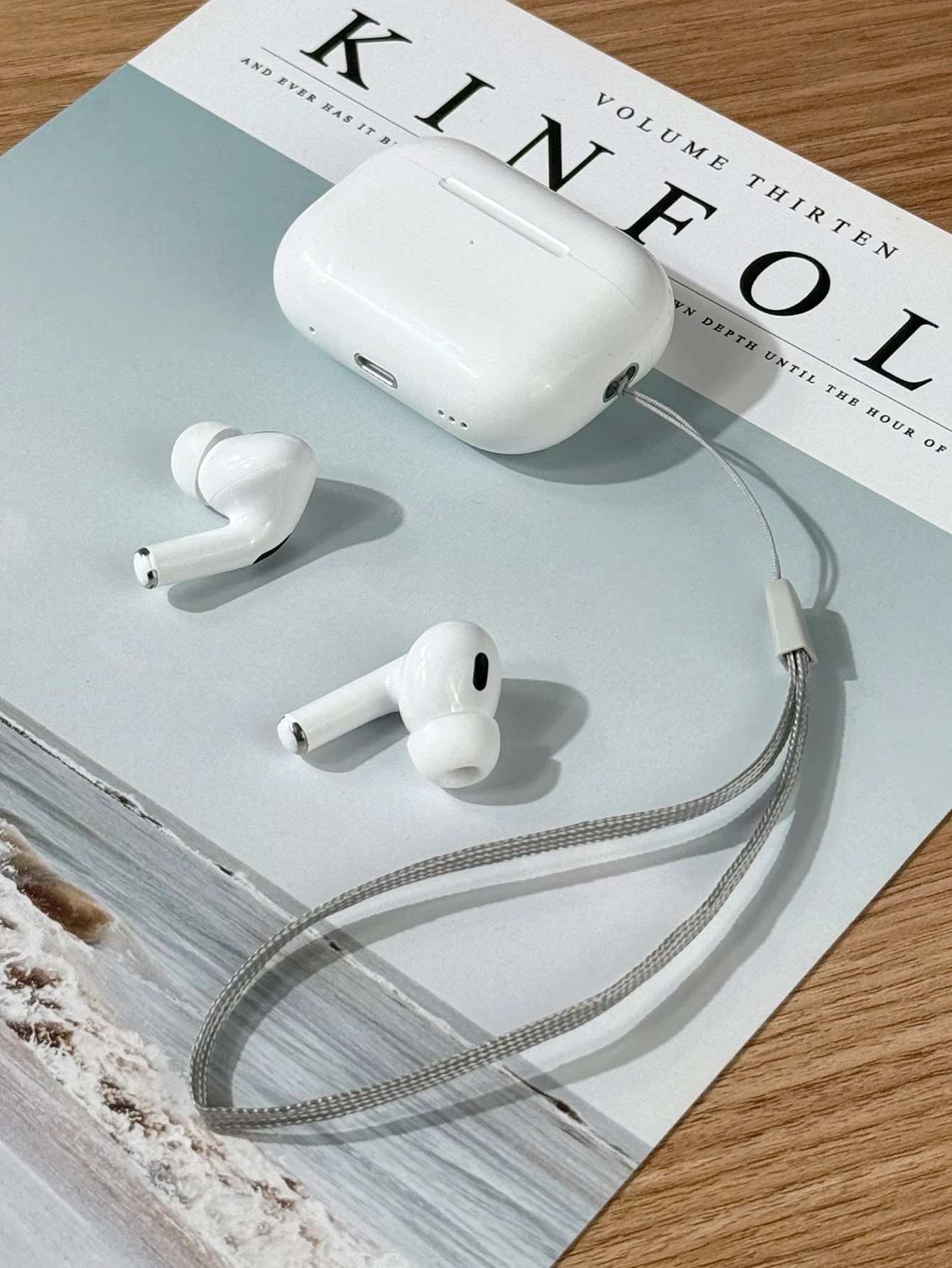 سماعات الرأس اللاسلكية Airs Pro، سماعات بلوتوث، سماعات AirPods المزيفة مع علبة شحن ميكروفون لجميع الهواتف الذكية