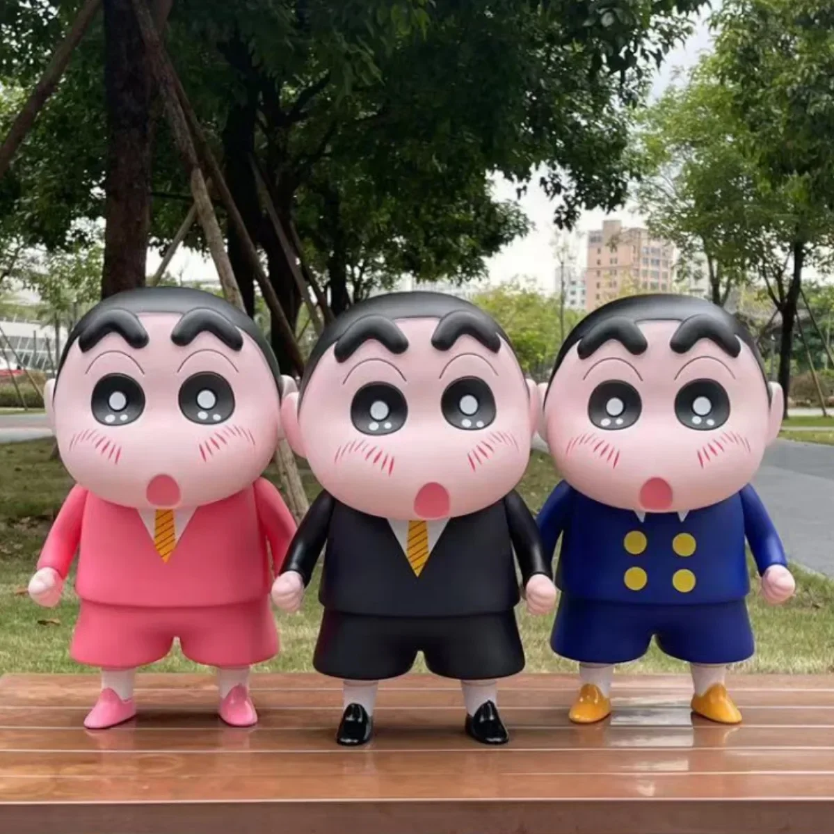 

42cm Crayon Shin-Chan Figures Peripheral Series Model Car Ornament Doll Collection Decoration Anime Limited Birthday Gifts