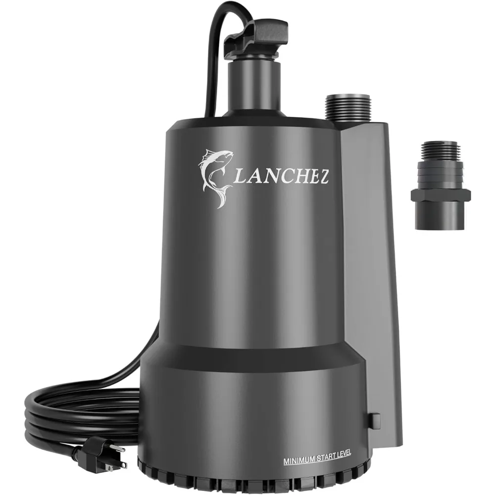 

1/2 HP Portable Submersible Water Sump Pump Remove Water Level Down to Last-inch