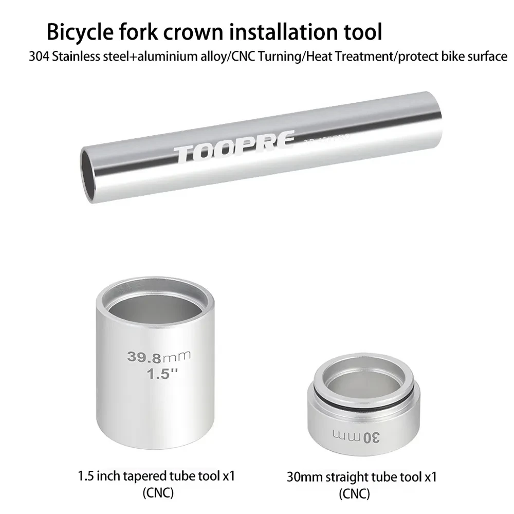 TOOPRE Fahrrad-Headset-Press-Fit-Werkzeug zum Installieren und Entfernen, halbintegrierte Lenkbox, Gabel, Krone, Abstandshalter, Unterlegscheibe, Installationsfahrer – Detail 16