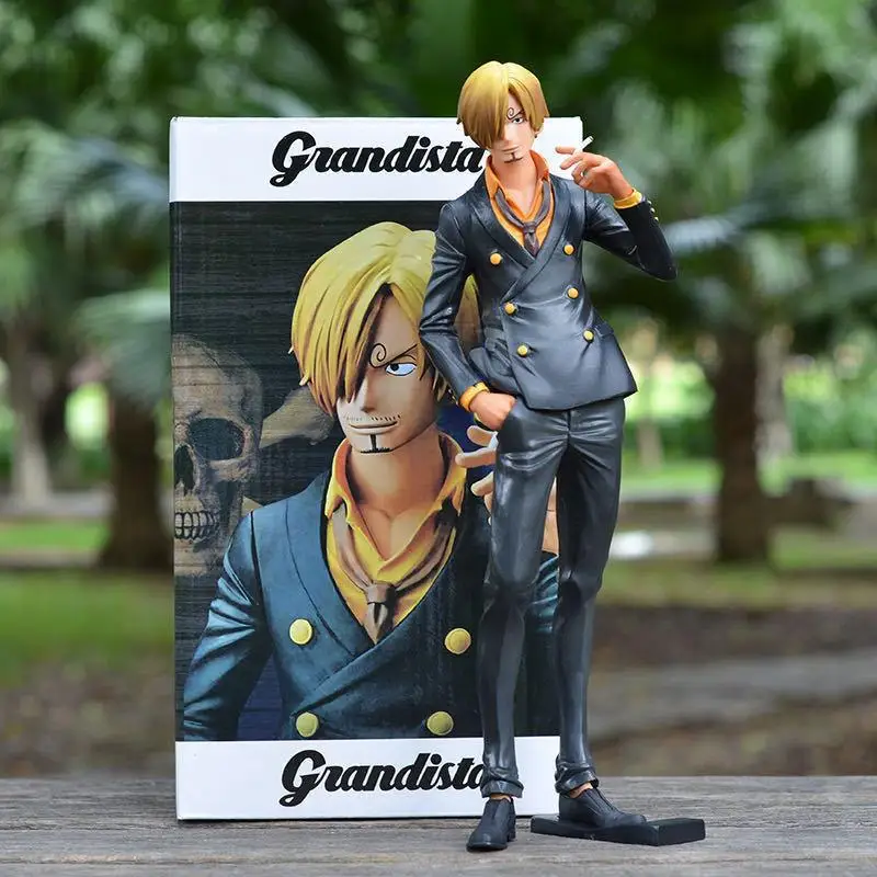 28cm One Piece Anime Figure Smoking Sanji Statue Pvc Action Figurine Desktop Decoration Model Ornaments Toys For Children Gifts