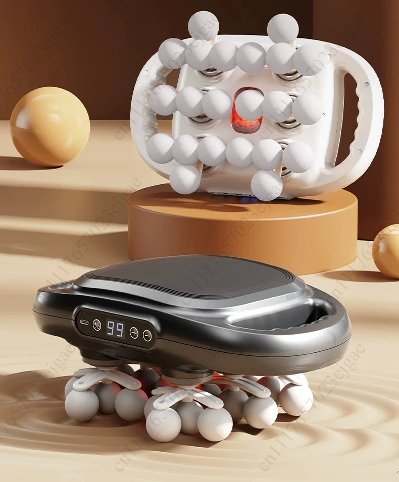 22 head fascia massager with high-frequency vibration to massage the body, back, shoulders, muscles, relax and massage tools