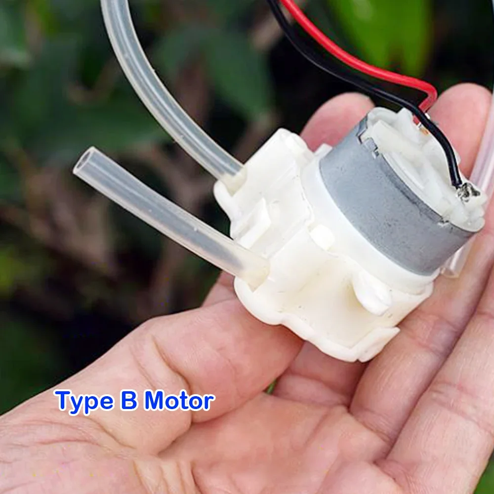 1pcs DC 5V 6V Micro Peristaltic Pump Precious Metal Brush 500 Geared Motor Dosing Pump Liquid Water for Lab High Pressure Ink