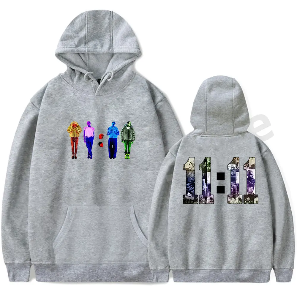 Chris Brown Rapper Hoodies 11:11 Album Merch Women Men Fashion Casual Streetwear Sweatshirts Long Sleeve T-Shirts