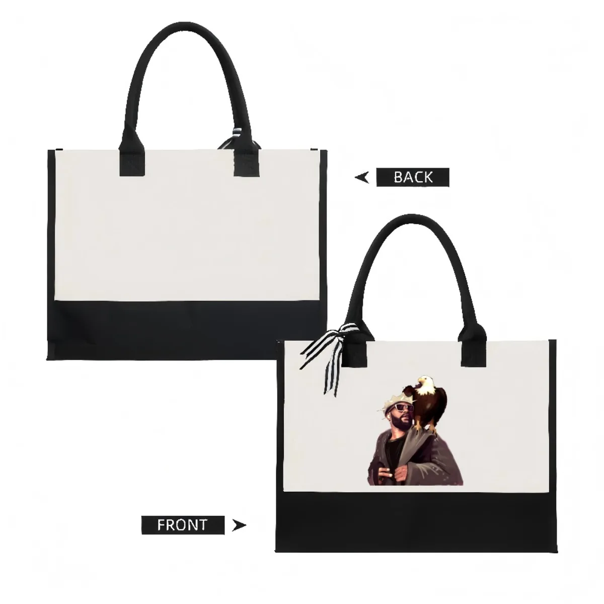 فالي إيبوبا البلوز هوو 2026 وصول جديد موضة عملية واسعة قابلة لإعادة الاستخدام حمل حقيبة نمط طباعة 2 لهجة الثقيلة