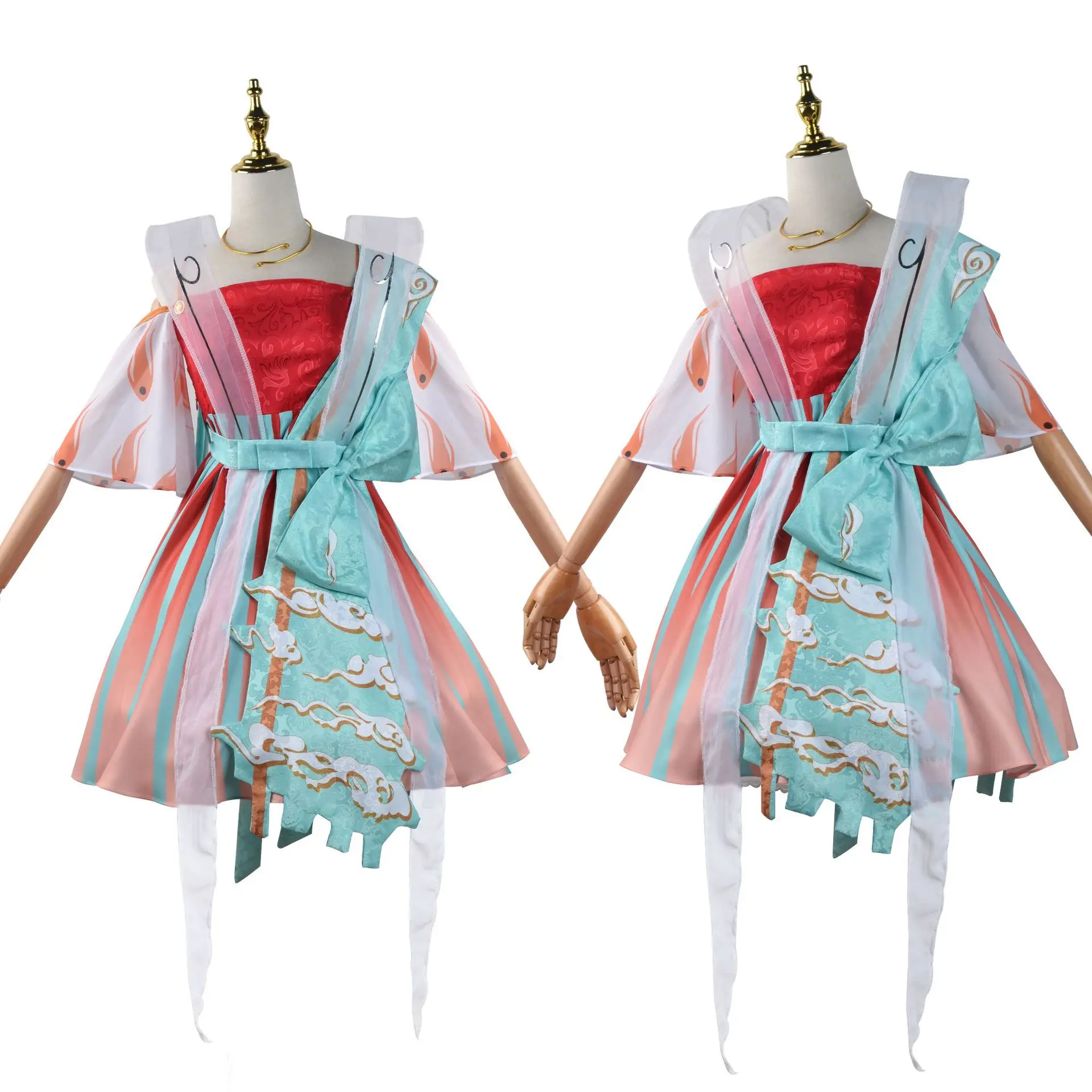 Game Honor of Kings King of Glory Yao Cosplay Costume Meet the God Deer Women Halloween Role Play Lolita Dress Wig Full Suit