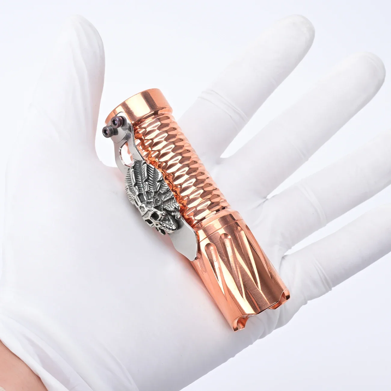 wolfcoolvape Able Lyfe Style Red Copper Mechanical Vape Mod for 18650 Battery Fit Kennedy 25mm RDA Cloud Chasing Mech