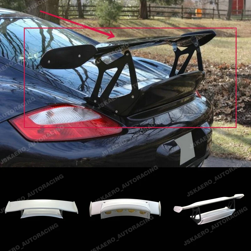 

For Porsche 06-12 Cayman 987 Rear Trunk with GT Spoiler Wing Lip FRP Unpainted car Bodykits