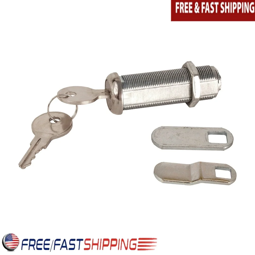 

Weather-Resistant 2 Inch Compartment Lock Keyed with Straight Offset Cam Durable Stainless Steel RV Storage Security