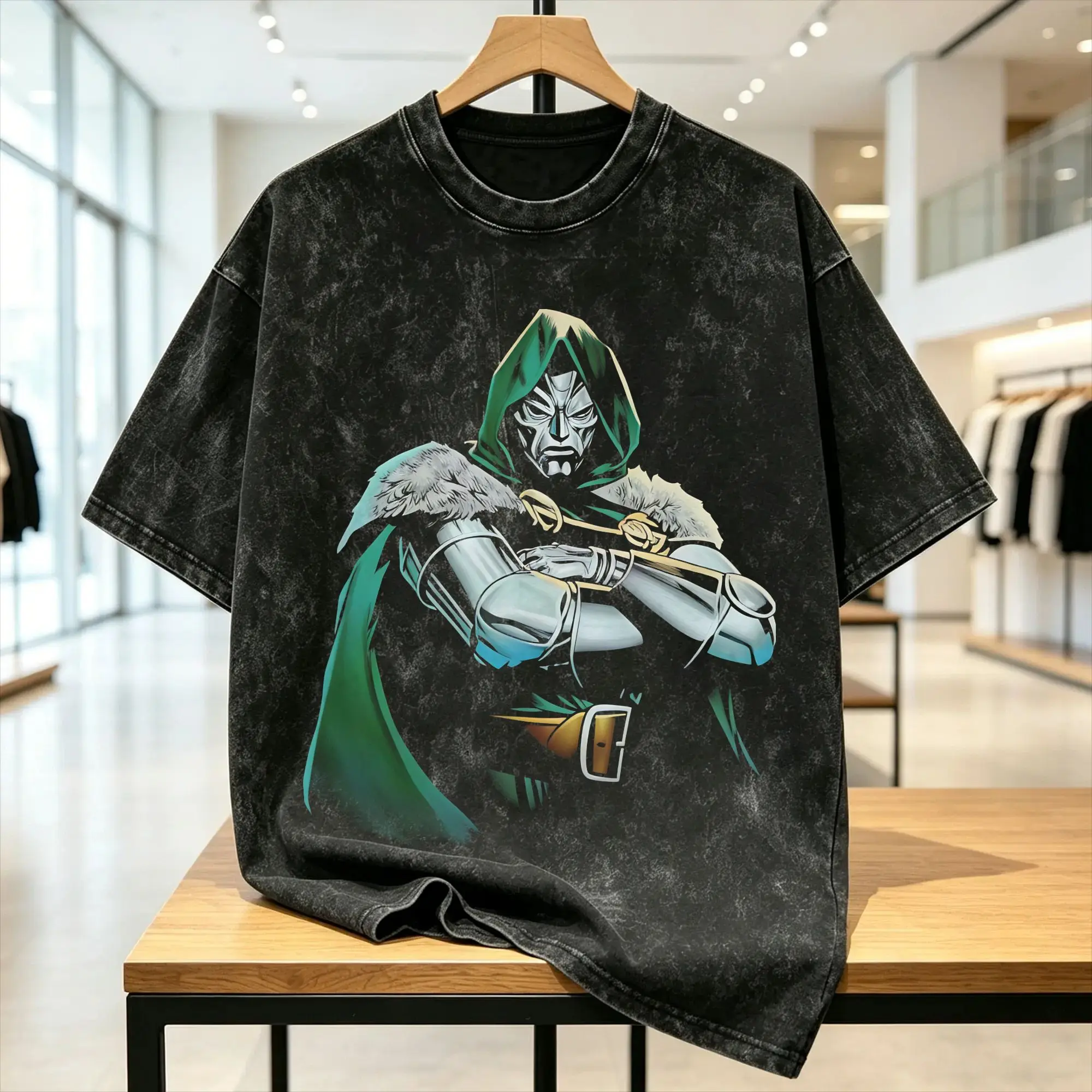Dr Dooms T Shirt Men's  Pure Cotton Vintage T-Shirt Crew Neck  Tees Short Sleeve Tops New Arrival