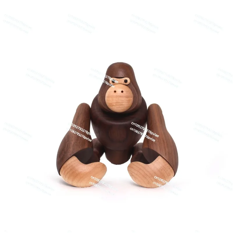 

Wood Crafts Gorilla Creative Ornament Hangable King Kong Gifts Wooden Home Decorations