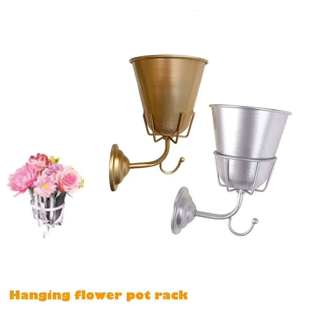 

Wall-mounted Opal Wall Vessel with Detachable Hook Elegant Wall Hanging Flower Pot Handcrafted Stainless Steel