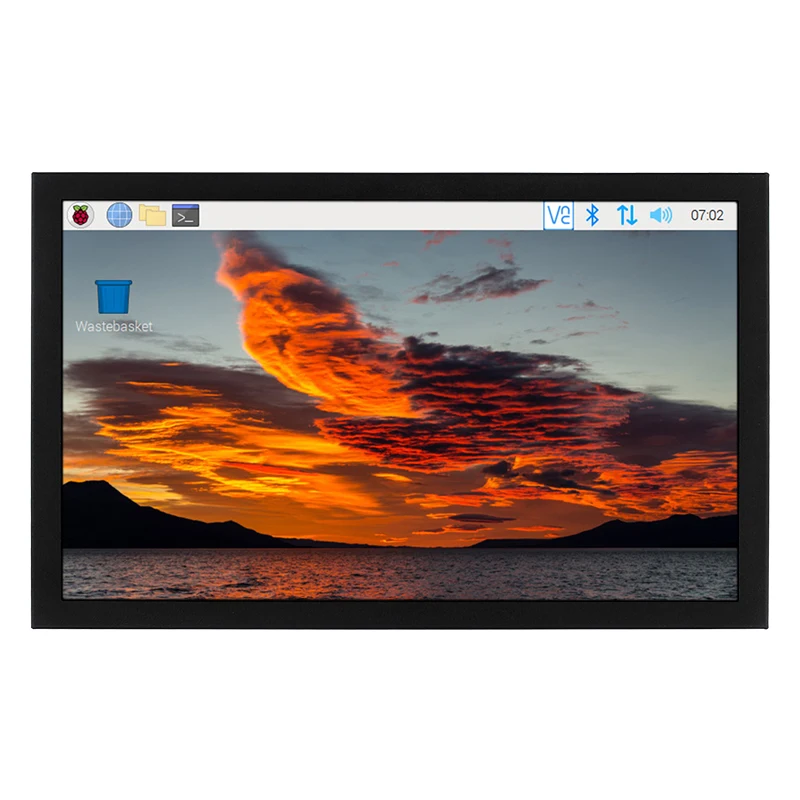 7-Inch display VGA HDMI AV multi-interface LCD screen Raspberry Pi computer monitor monitoring expansion screen
