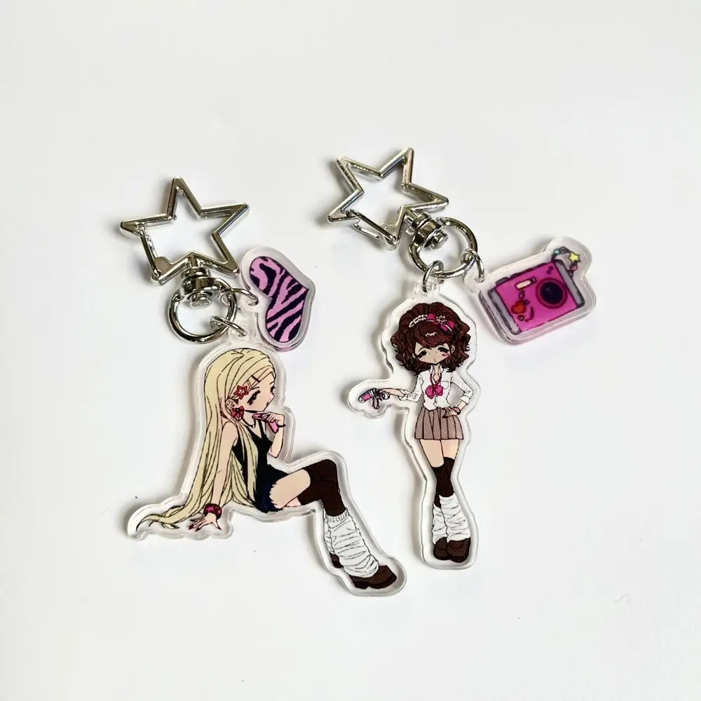 

Y2K YAO re-ceration Little Angel Girl Figure Acrylic Pendant Campus Hot Girl Figurine Acrylic Keychain Decoration Collection Toy