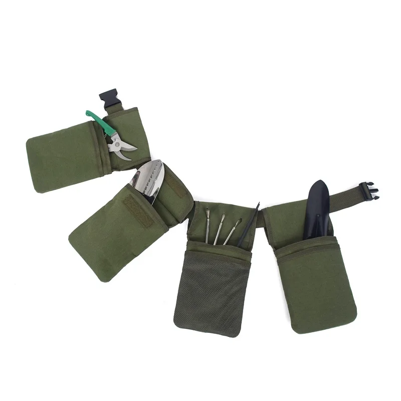 Portable Garden Canvas Tool Fanny Pack Pocket Storage Belt Organization Home Kit Accessories Male Pouch 2023 New Organizer Bags