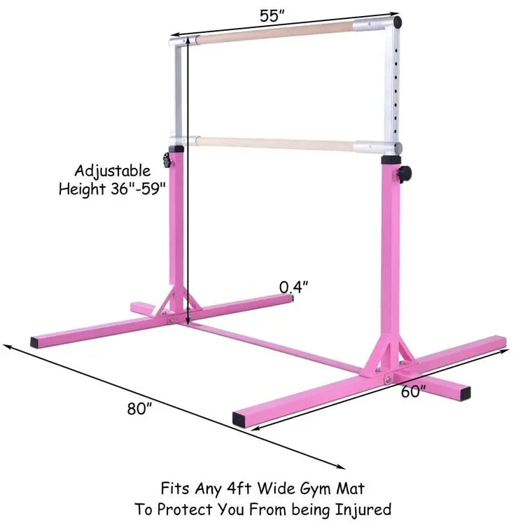 20121 Super stable kids gymnastic junior horizontal bar