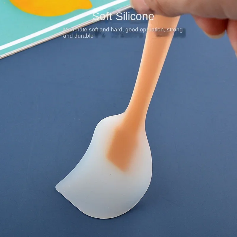Mini Silicone Pastry Spatula Heat Resistant Translucent Cream Design Flexible Baking Tool Non-Stick Kitchen Utensil Ideal for