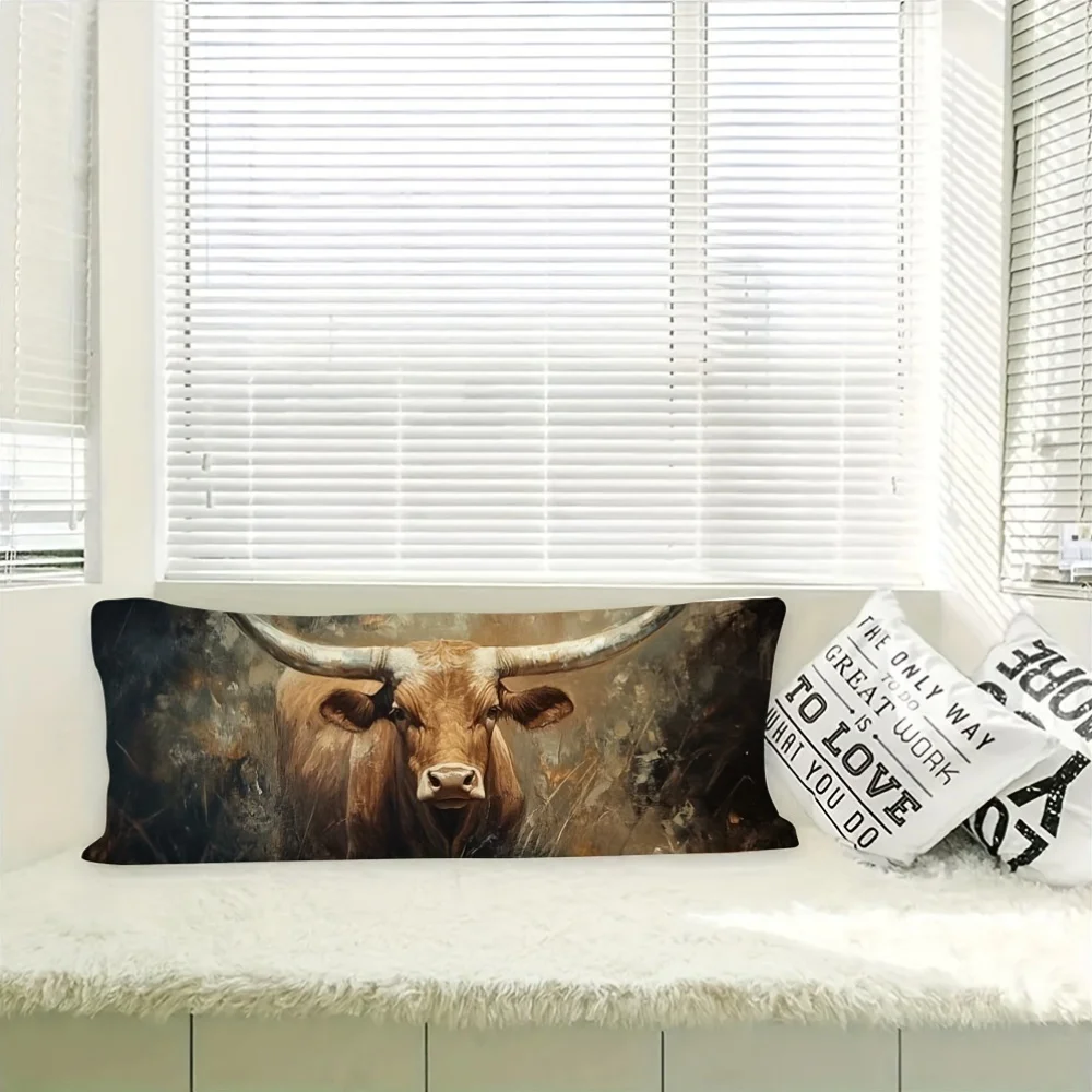 

Чехол для подушки Majestic Bull Body, чехол для подушки из полиэстера с принтом — идеально подходит для дома, дивана и дивана — подходит для взрослых