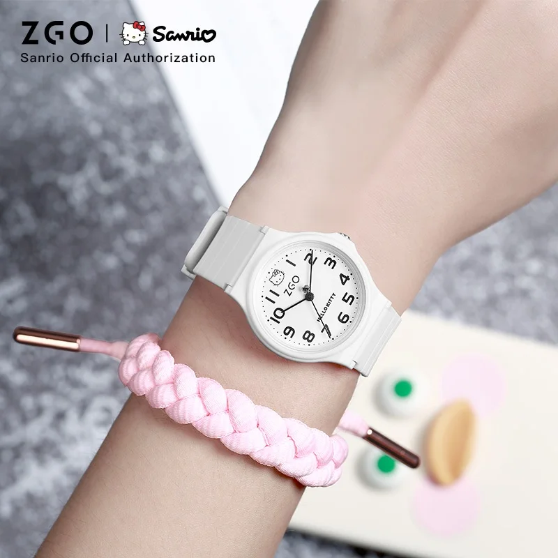 ساعة ZGO Sanrio للأطفال لكل من الأولاد والبنات. ساعة كوارتز للطلاب. ساعة رياضية مقاومة للماء. هدية 8522