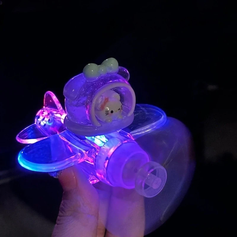 Motorrad & Auto Elektrische LED Bunte Lichter Drehbare Flugzeug Wind-Powered Flugzeug Dekor Auto Motorrad Fahrräder Fahrrad Dekor