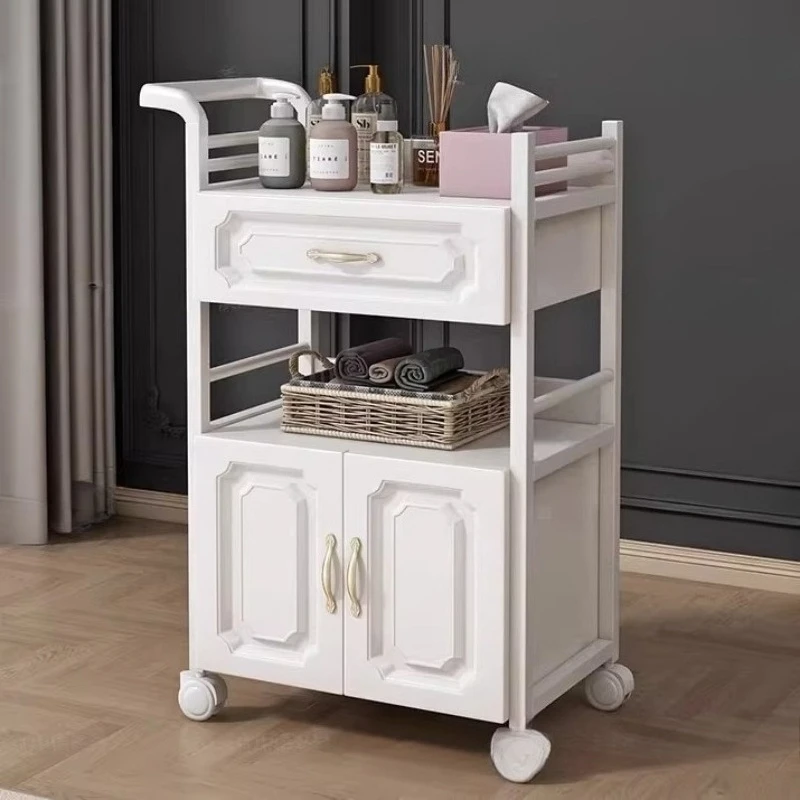 

Специализированная портативная тележка для салонов красоты, компактная тележка для хранения, коммерческая мебель ZY40ZWJ