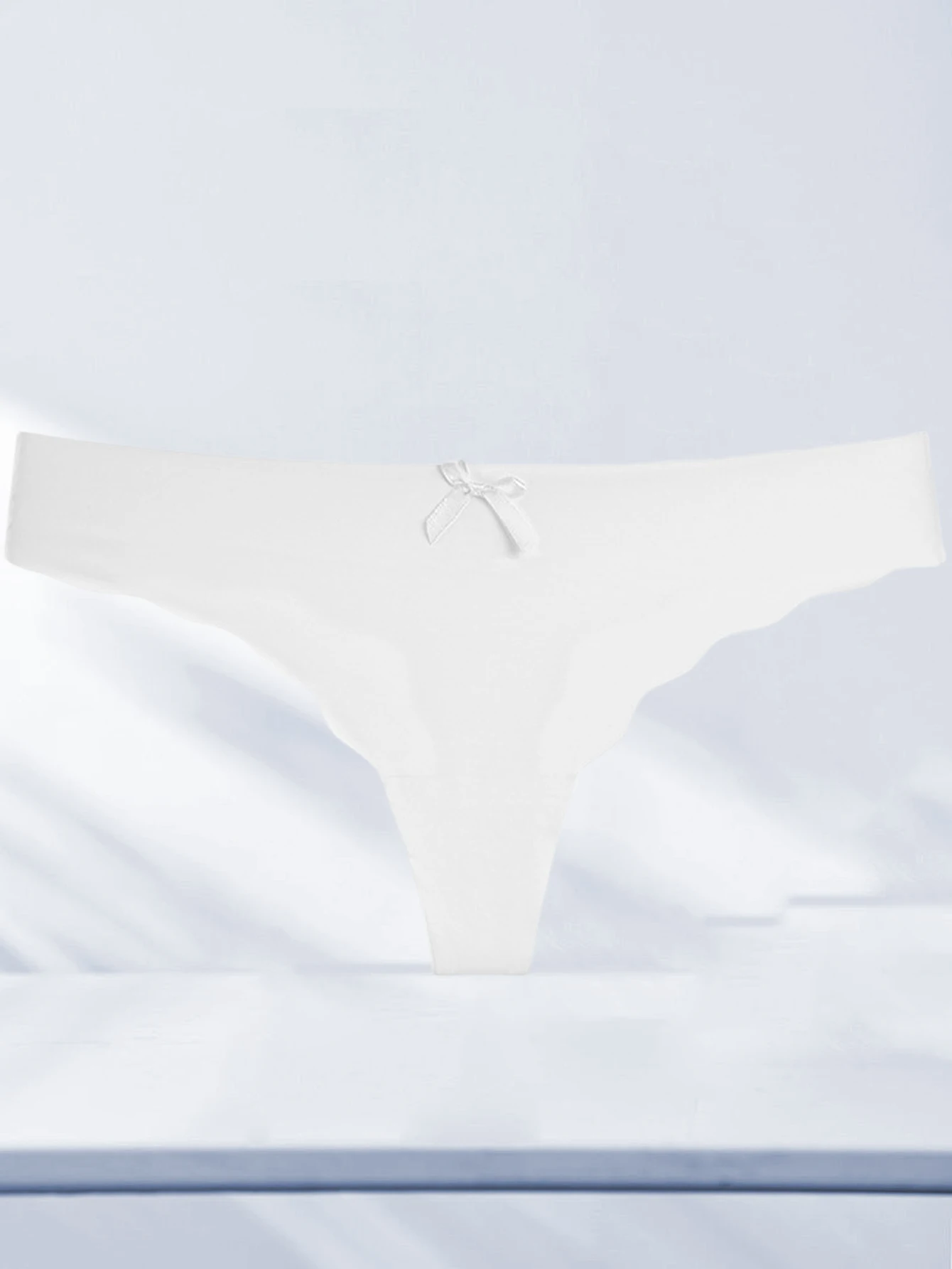1 pcs Traceless Women's Panties Bowknot Multicolor Low Waist Comfortable Breathable Invisible Sports@0331 image 3