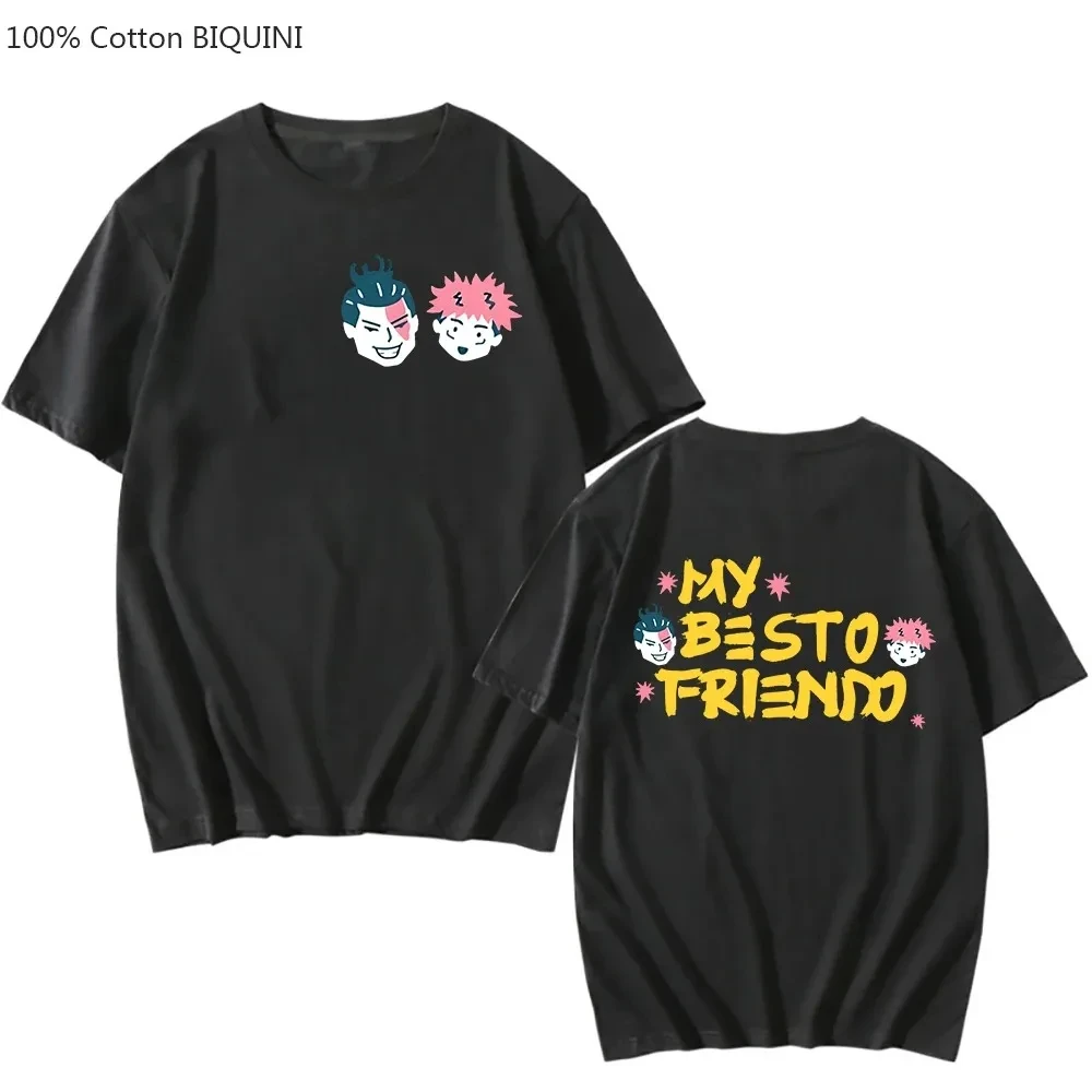

My Besto Friendo Tshirt Itadori Yuji Aoi Toudou Anime Print T Shirt Men/Women Summer Tee Tops Jujutsu Kaisen Japan Anime T-shirt