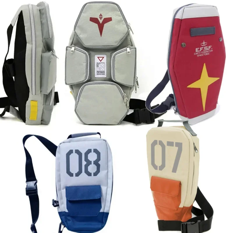 GUNDAM Production 02 Physalis RX-78 GP02A E 08TH MS TEAM RGM-79GM Cosplay Student School Chest Messenger Crossbody Shoulder Bag