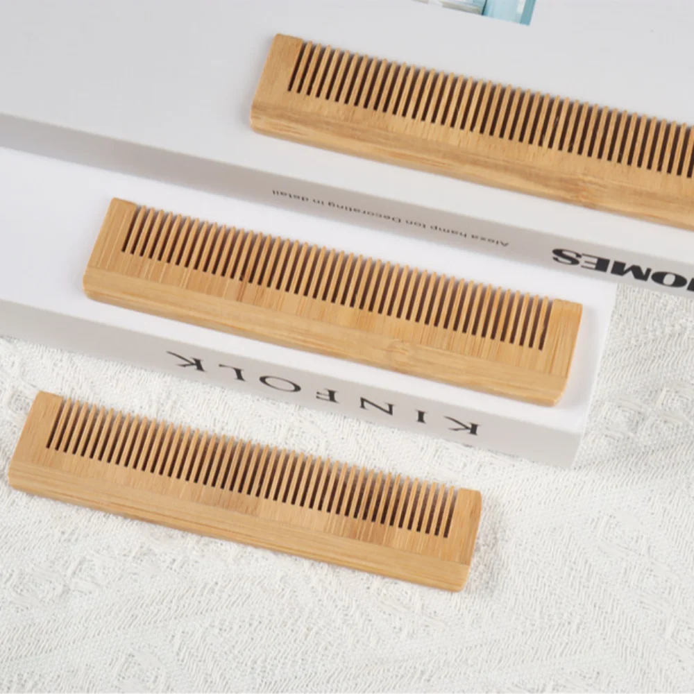 Pettine in legno di bambù Cura dei capelli Massaggio alla testa Spazzole per capelli antistatiche Uomo Parrucchiere Strumento per lo styling Massaggio antistatico Pettini per capelli