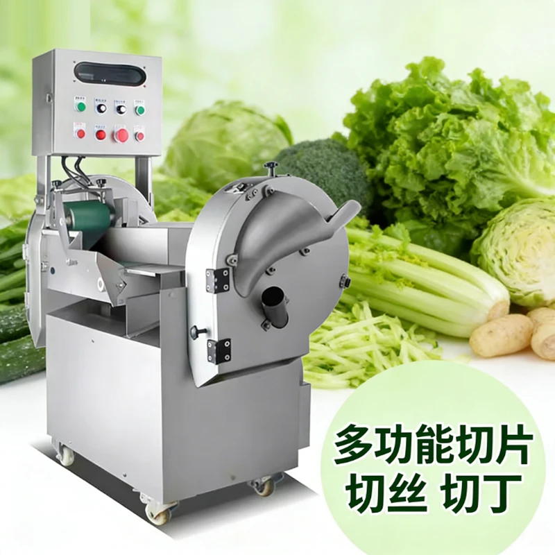 

Высококачественная автоматическая электрическая овощерезка из нержавеющей стали, измельчитель, измельчитель, кубический резак, машина