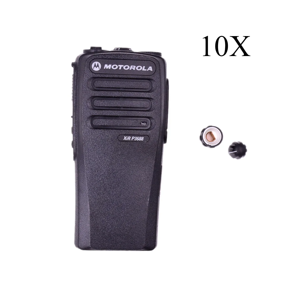 10X Housing Shell Front Case Volume Channel Knobs for Motorola XIR P3688 DP1400 DEP450 Ham Radio Maintenance Accessory