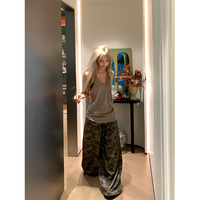 Streetwear Camouflage Sweatpants Women Oversized Baggy Joggers Y2K Harajuku Wide Leg Pants Summer Korean Casual Sports Trousers
