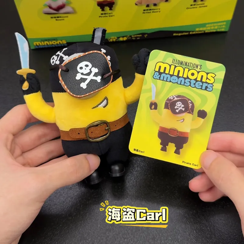 52toys Minions Blind Box Pendant Bag Hanger Action Figure Doll Desktop Ornament  Gift For Enthusiast Collectors