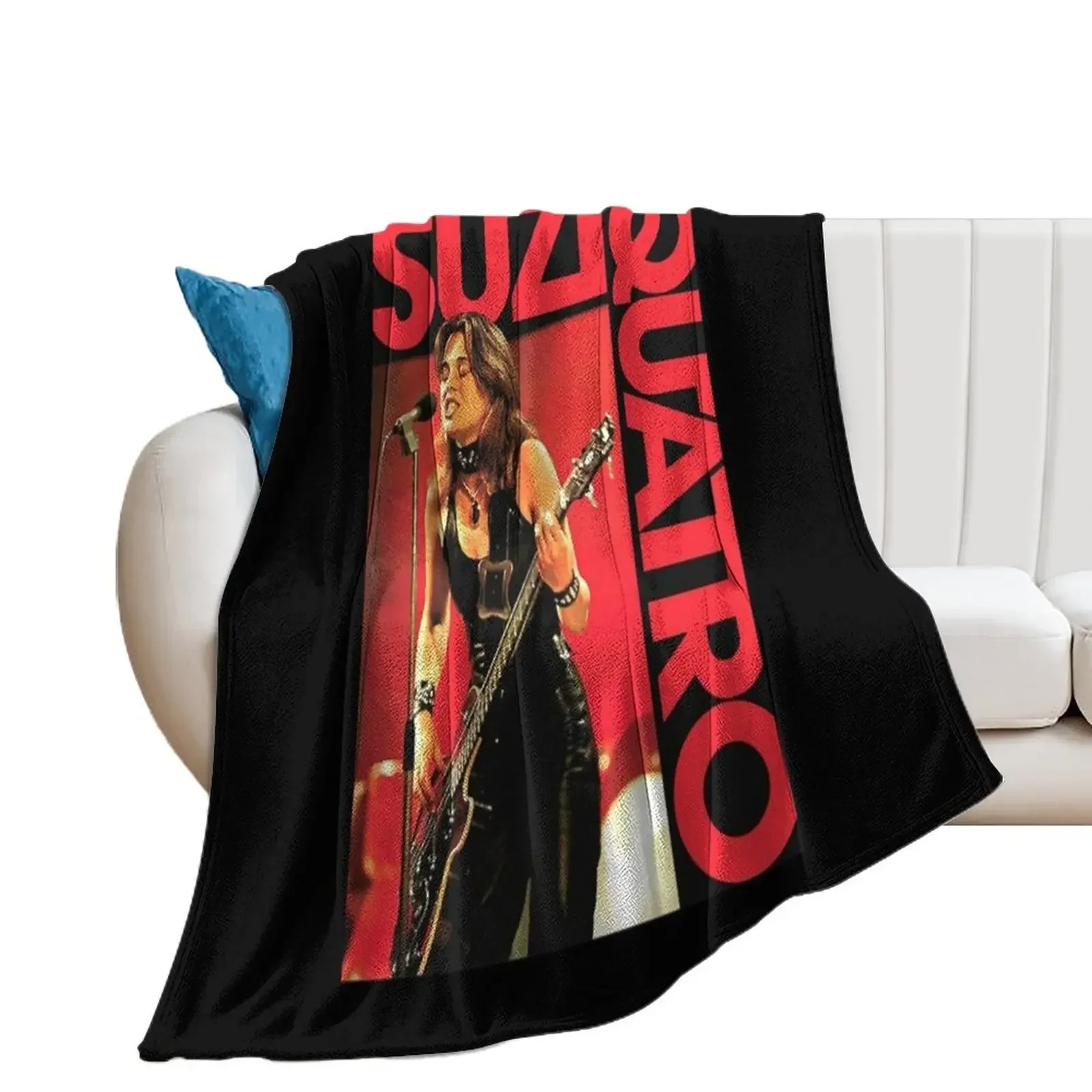 

Suzi Quatro Throw Blanket Blankets For Bed Loose Extra Large Throw Hairy Blankets