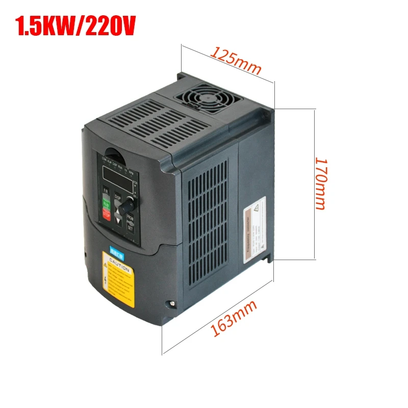 Engraving machine 1.5KW spindle motor 2.2KW variable frequency speed regulation 220v vector import module frequency transformer