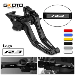New style CNC Ajustable Short Brake Clutch Levers Motorcycle Accessories For Yamaha YZF-R3 YZFR3 R3 2015-2022 2021 2020 2019