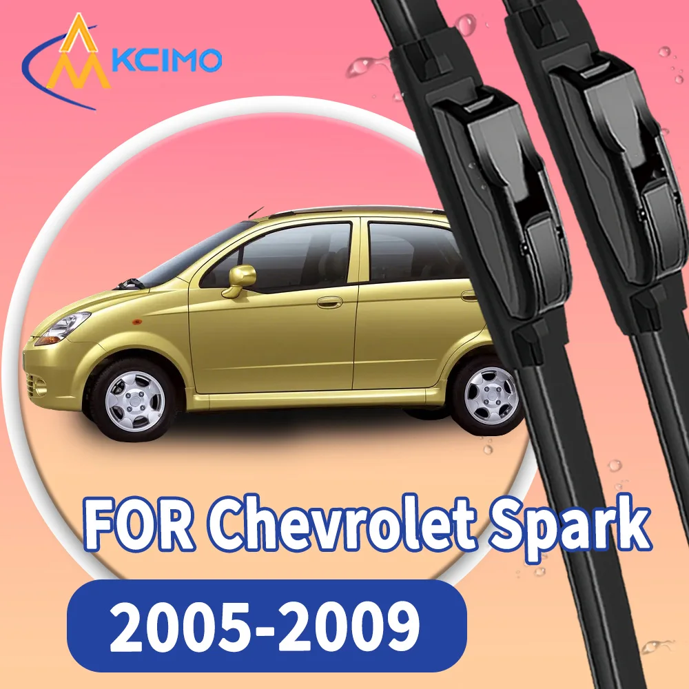 

For Chevrolet Spark M200 M250 2005-2009 2Pcs Front Windscreen Wiper Blades High Quality Durable Clear Vision Auto Wipers