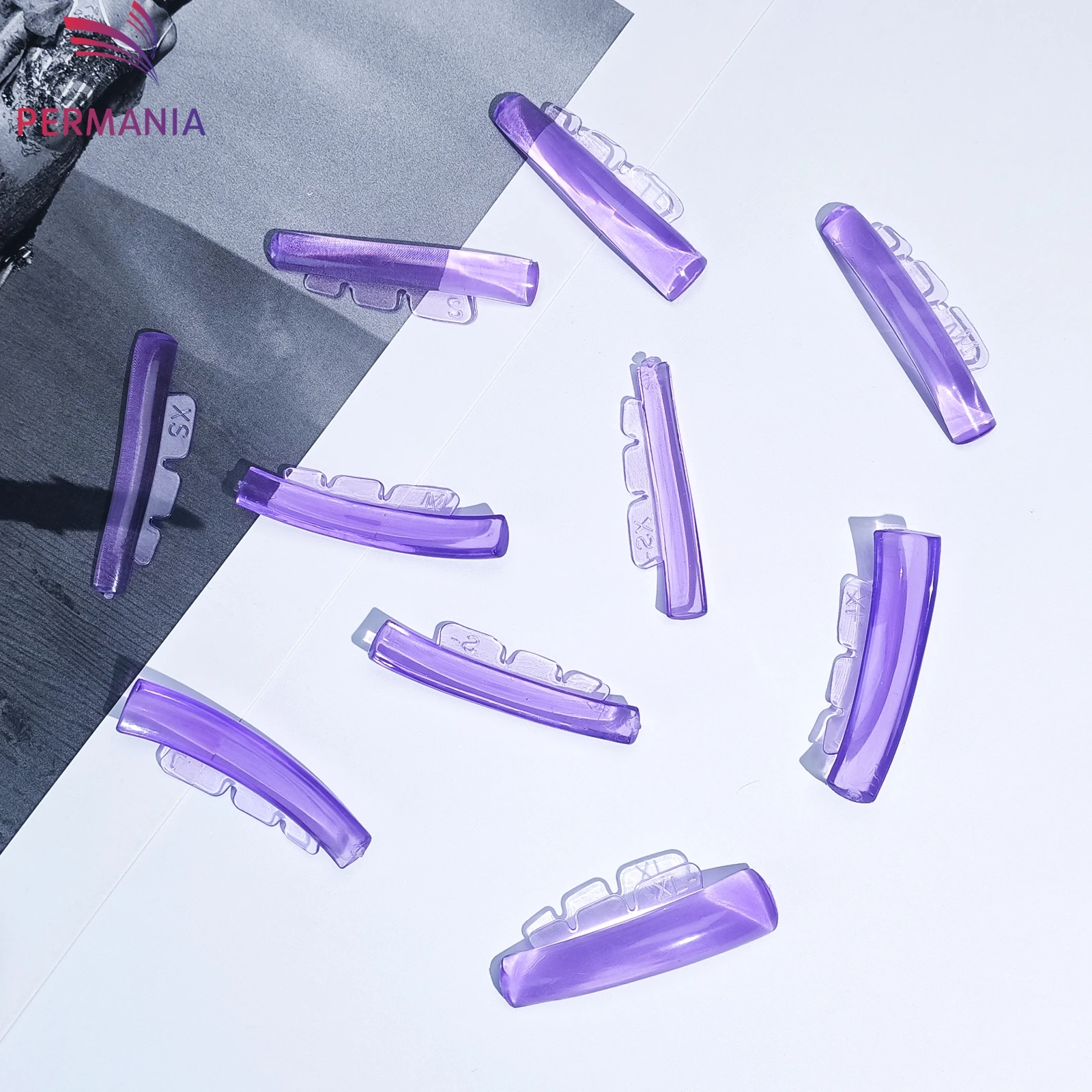 PERMANIA 5 Paar U Curl Silikon Wimpern Dauerwelle Pads Klebrige Wimpern Stangen Schild Heben 3D Wimpern Curler Zubehör Make-Up-Tool